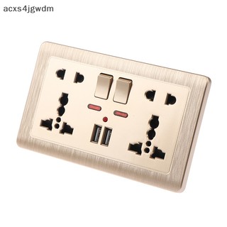 Tường ổ cắm điện phổ 5 lỗ 2.1a kép usb sạc cổng ổ cắm mới