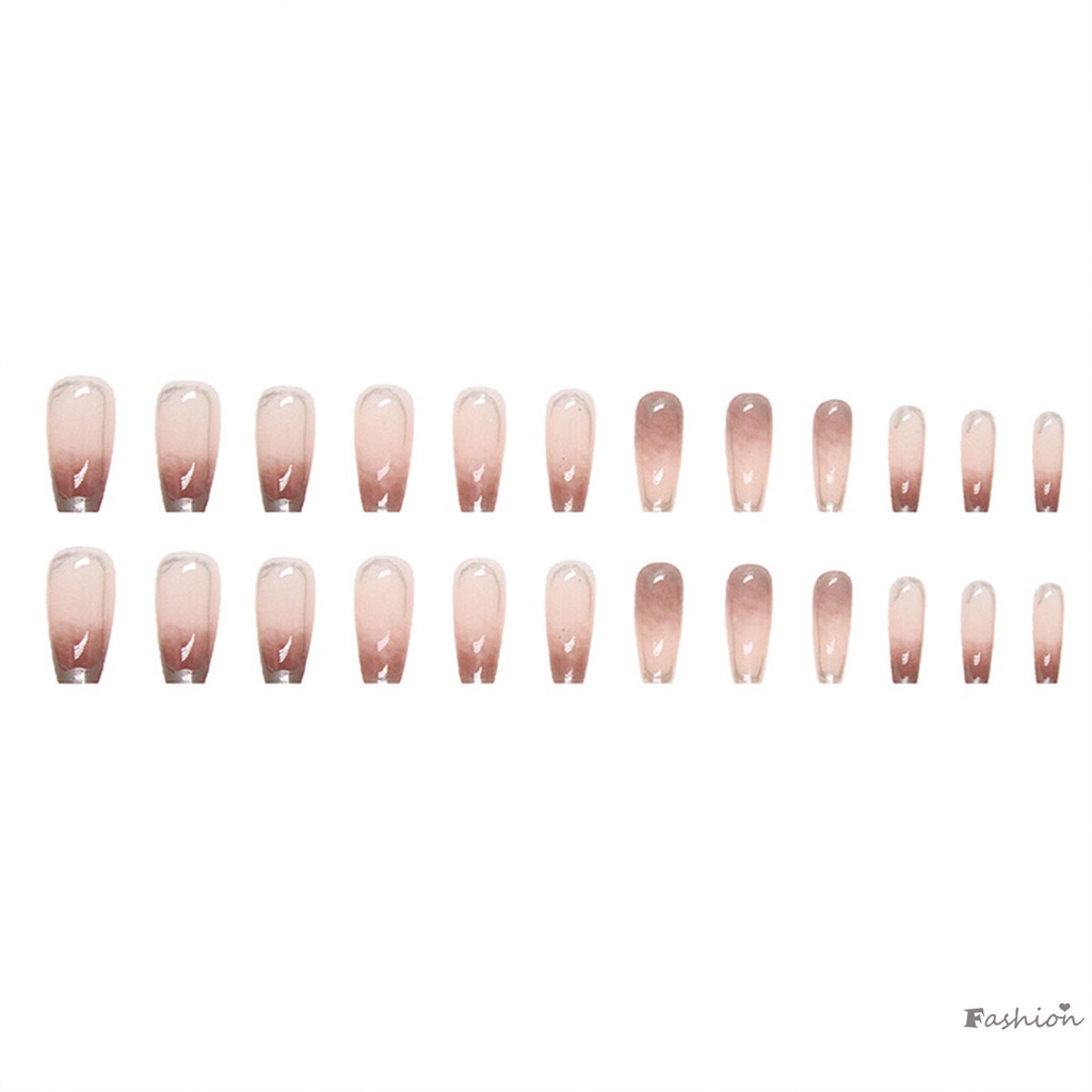 Miếng Dán Trang Trí Móng Tay Màu Gradient Thời Trang Mùa Thu Đông Ấm Áp