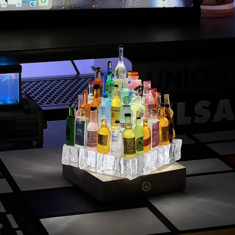 Đồ trang trí Chai Rượu Mini Bằng Nhựa Resin Gọn Nhẹ Trang Trí Nhà Cửa / Làm Quà Tặng Cho Bé DIY