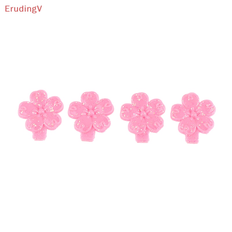 Bộ 2 Kẹp Tóc Hình Hoa Màu Hồng Mini Dành Cho Búp Bê Tỷ Lệ 1 / 6