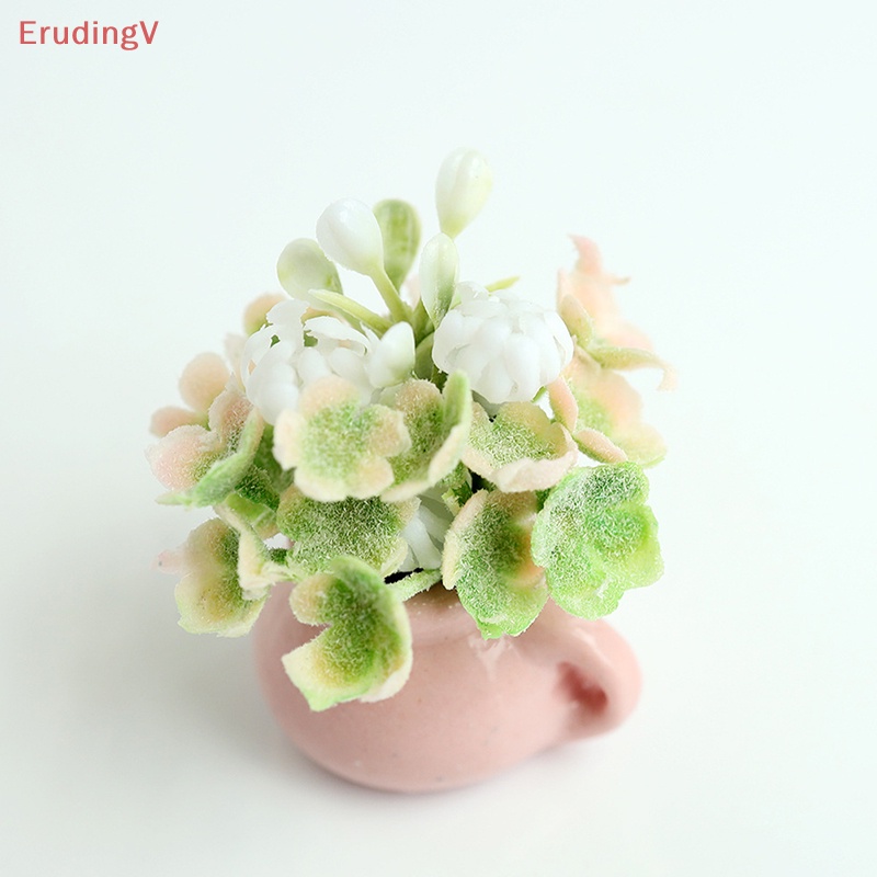 Chậu Hoa 1 / 12 Dùng Trang Trí Nhà Búp Bê Màu Sắc Ngẫu Nhiên