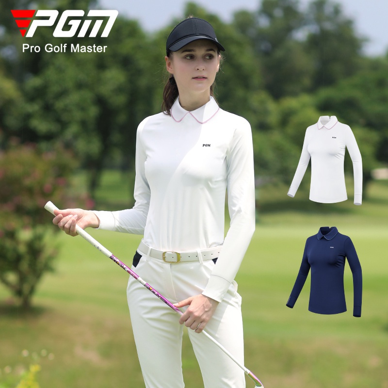 Áo Thun Đánh Golf Tay Dài Cổ Bẻ Chất Liệu Mềm Mại Thoáng Khí Thời Trang Cho Nữ