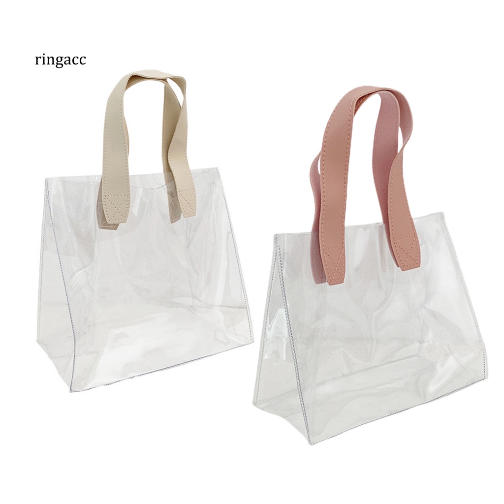 Túi Xách Tote Trong Suốt Sức Chứa Lớn Chống Sốc Chống Mài Mòn Có Tay Cầm Đa Ứng Dụng Cho Học Sinh