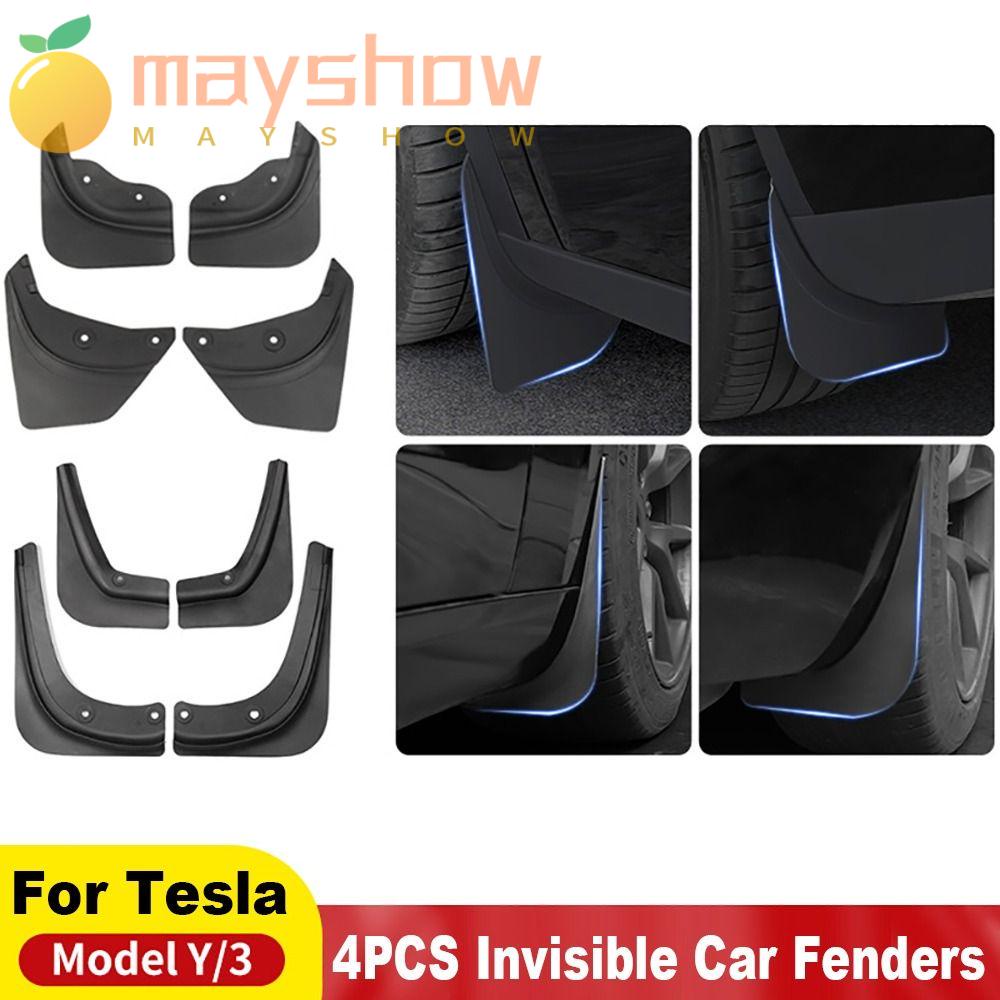 Set 4 Tấm Chắn Bùn Chuyên Dụng Cho Xe Hơi Tesla Model Y / 3 2021-2023
