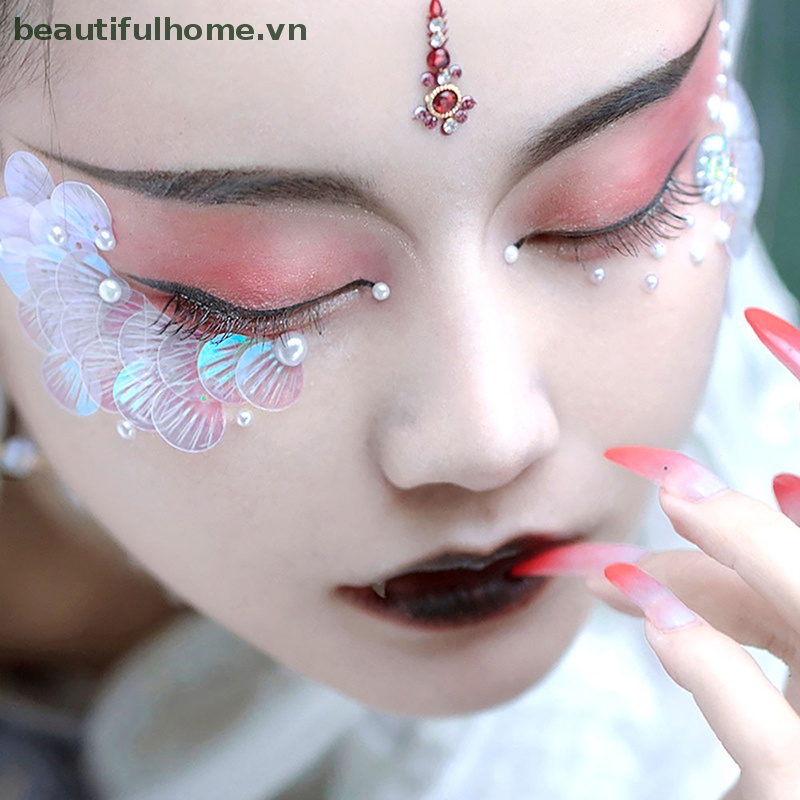 1 Túi Hình Xăm Dán Họa Tiết Vỏ Sò Đính Kim Sa Lấp Lánh