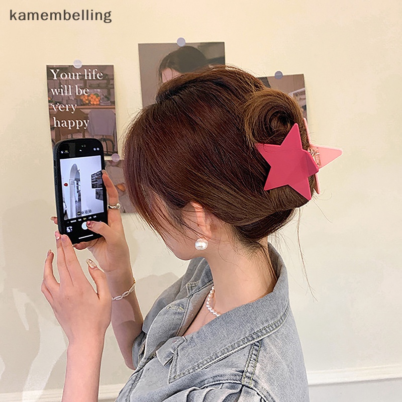 Kẹp Tóc Hình Ngôi Sao Năm Cánh Đính Đá Thời Trang Y2k