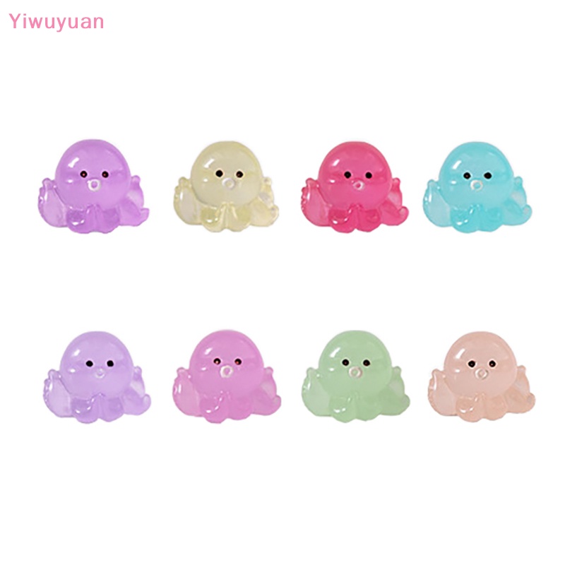 Bộ 2 Tượng Bạch Tuộc Dạ Quang Trang Trí Tiểu Cảnh Mới