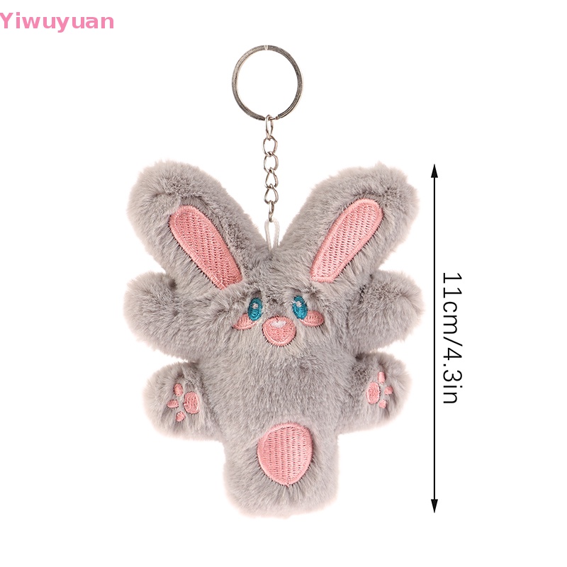 < Yiwuyuan > Móc Khóa Thỏ Nhồi Bông Mềm Mại Trang Trí Ba Lô Xe Hơi Túi Xách Quà Tặng Trẻ Em Mới