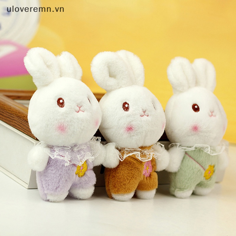 Thỏ Nhồi Bông Mềm 10cm Trang Trí Móc Khóa