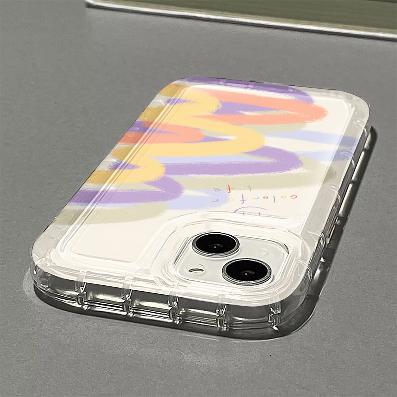 Ốp Điện Thoại TPU Dẻo Họa Tiết Graffiti Nhiều Màu Thời Trang Cho IPhone 14 13 11 12 Pro XS Max X XR 7 + 8 Plus