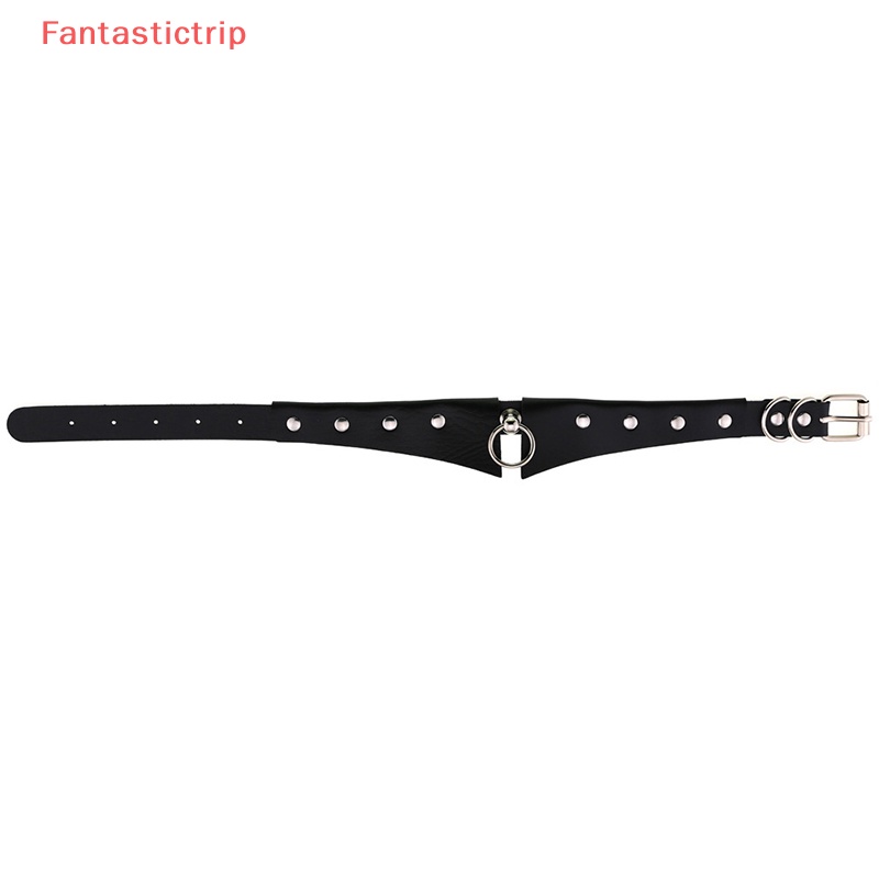 Vòng Cổ Choker Da Đính Đinh Tán Phong Cách Gothic Punk Cá Tính Cho Nam Nữ Mới