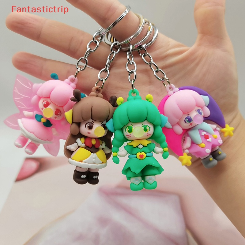 [Fantastictrip] Móc Khóa Búp Bê Yêu Tinh Bằng PVC Dễ Thương Trang Trí Túi Xách Mới