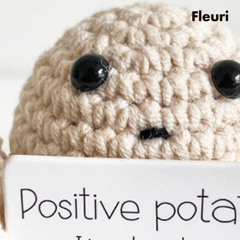 Búp Bê Đan Len Hình Khoai Tây Chiên Dễ Thương Vui Nhộn Để Bàn / Xe Hơi / Văn Phòng