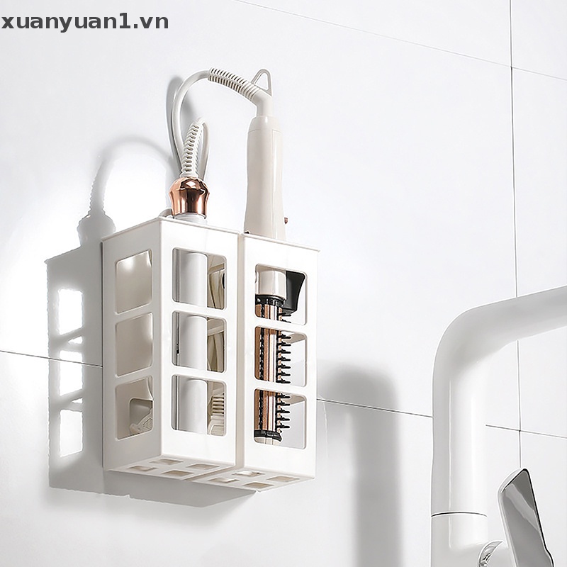 Giá Sắt Treo Tường Đựng Máy Sấy Tóc Tiện Dụng