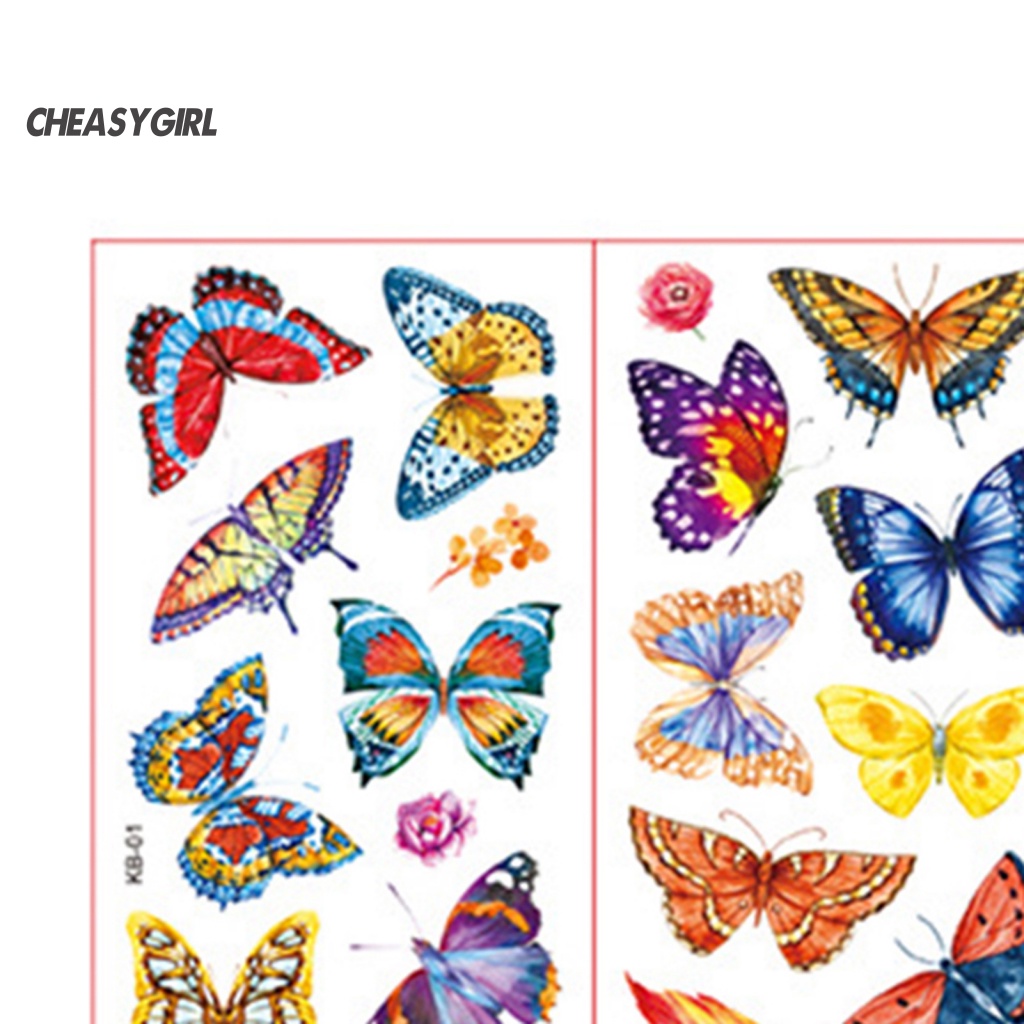 Set 10 Hình Xăm Dán Tạm Thời Không Gây Kích Ứng Có Thể Tháo Rời