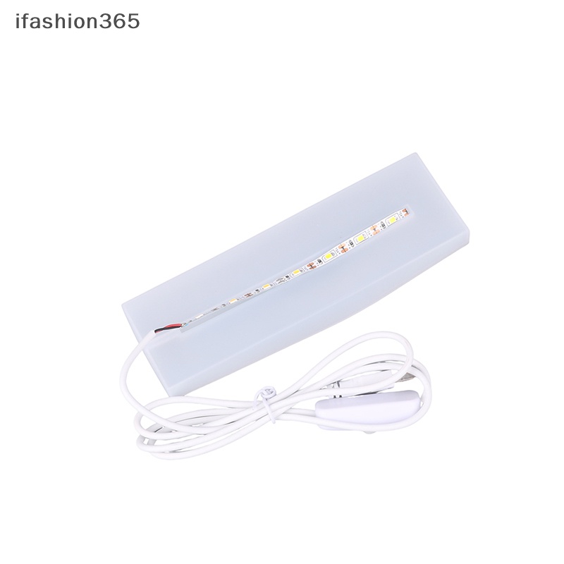 Khuôn Silicon Làm Đèn LED Hình Khối Vuông 3D Đồ Trang Trí Thủ Công DIY