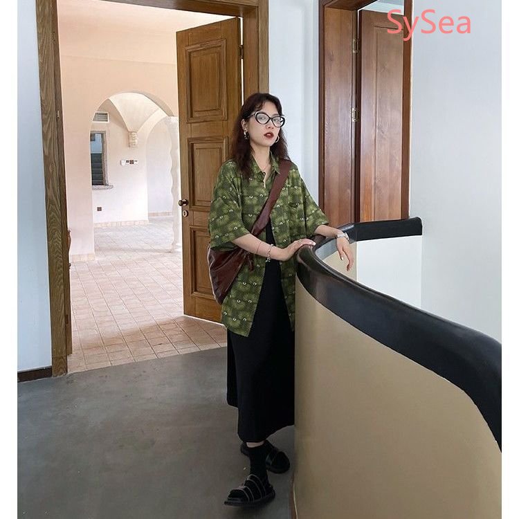 Áo Sơ Mi Dáng Rộng Phong Cách Retro Thời Trang Mùa Hè Dành Cho Nữ