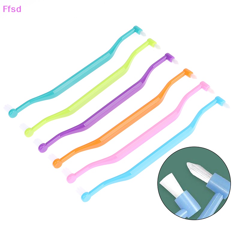 {Ffsd} Bàn Chải Đánh Răng Chỉnh Nha Hai Đầu Mềm Mại * Bán Chạy