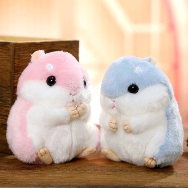 Móc Khóa Chuột Hamster Lông Giả 3 Màu Dễ Thương