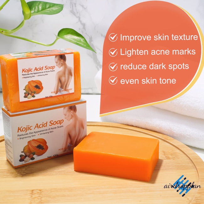 Xà Phòng Đu Đủ Kojic Acid Handmade Làm Trắng Làm Sạch Sâu Cho Da
