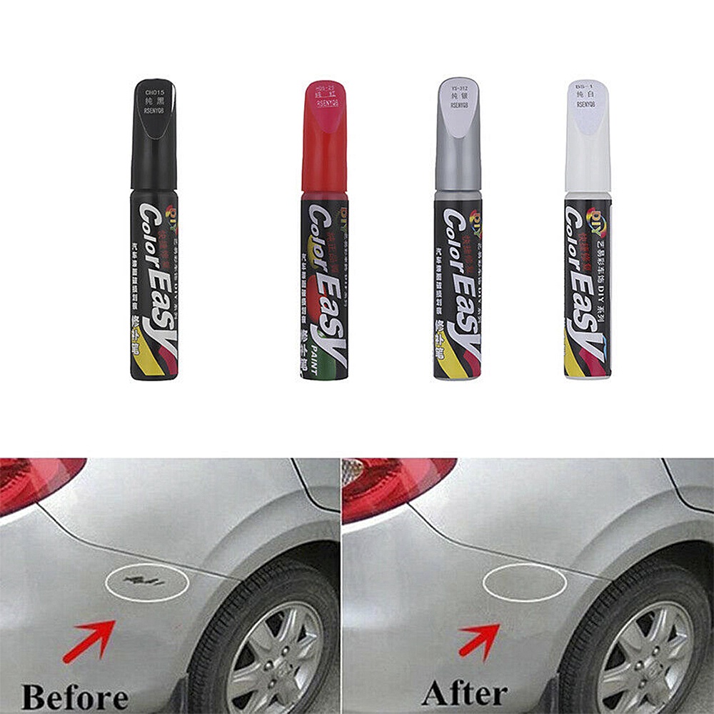 Bút Tẩy  Xóa Vết Trầy Xước Sơn Dặm Cho ô Tô, Xe Hơi, Xe Máy Màu Đỏ, Bạc, Trắng, Đen Nano