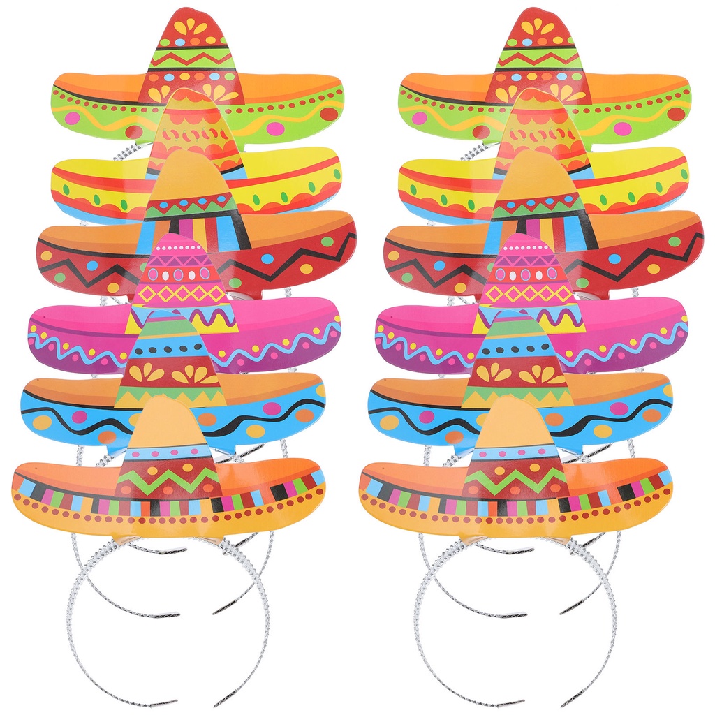 Set 12 Băng Đô Hóa Trang Phong Cách Mexico