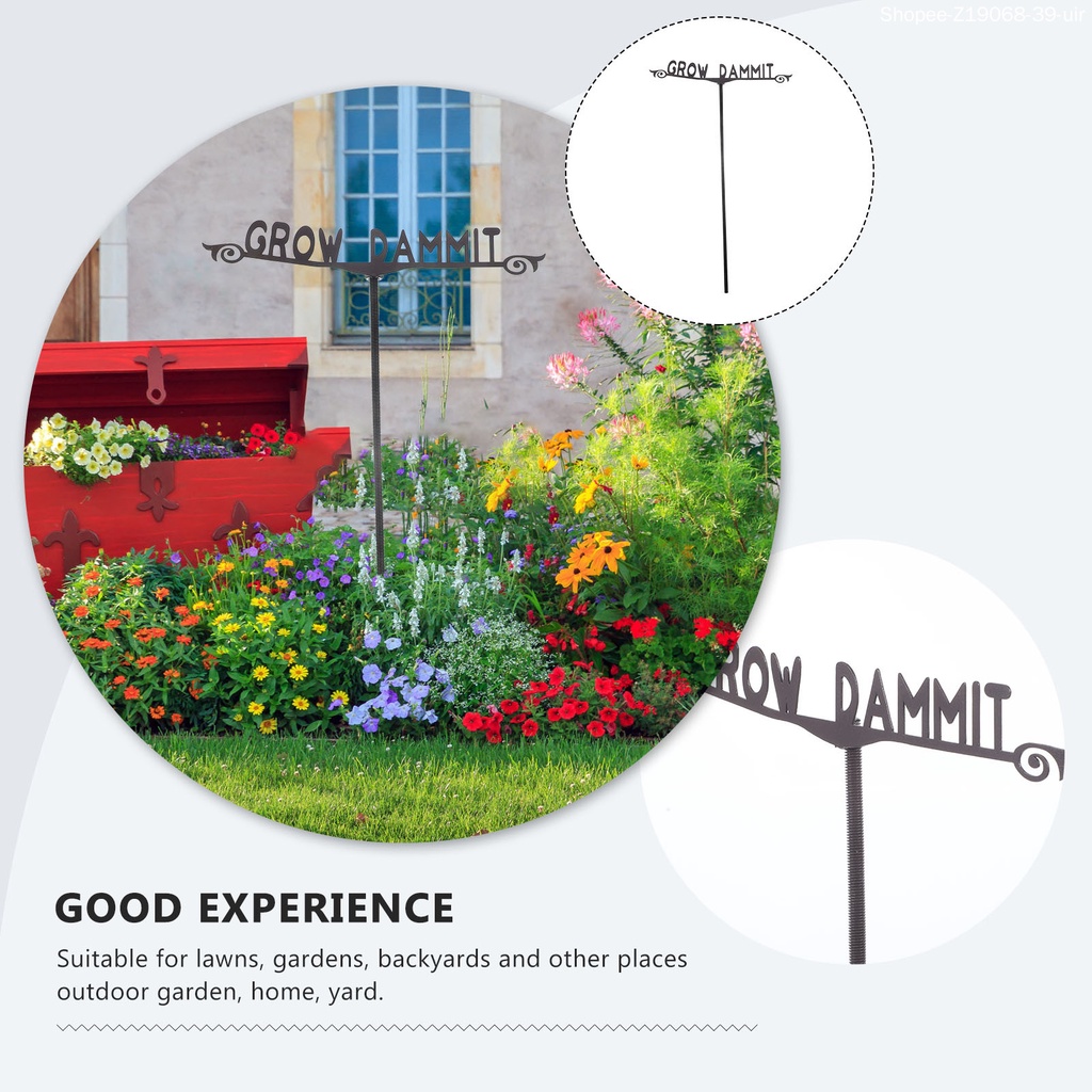 Biển Hiệu Kim Loại Trang Trí Vườn Kích Thước 30X1X1cm