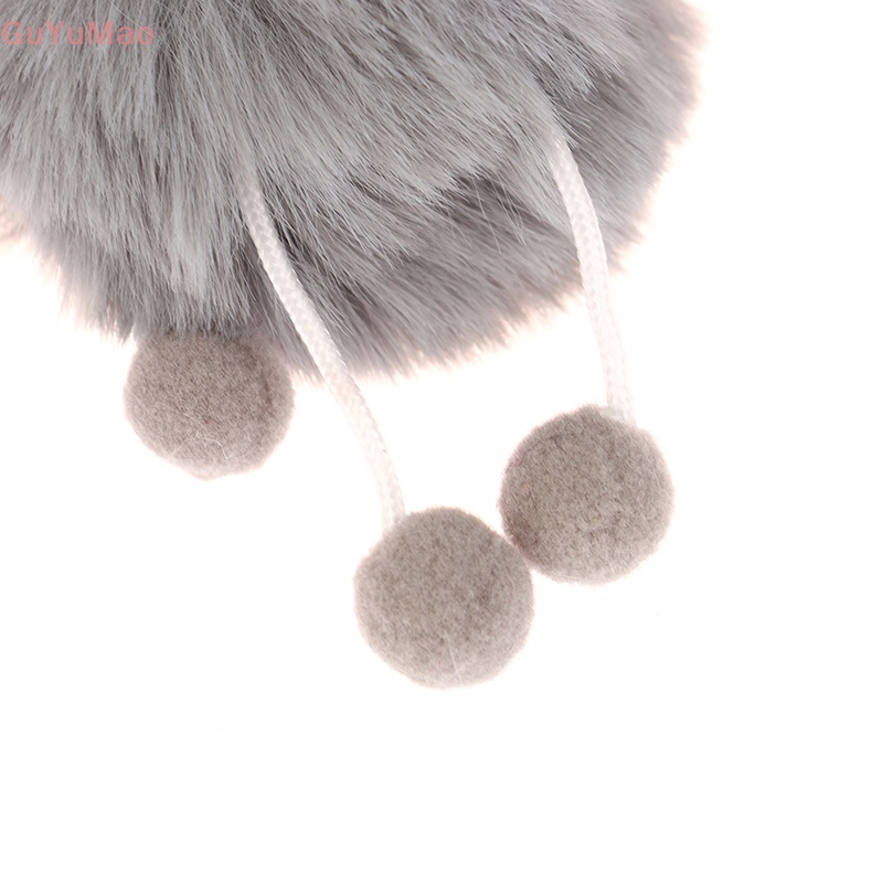 [cxGUYU] Móc Khóa Lông Thỏ Thật Mềm Mại Nhiều Màu Sắc PRTA