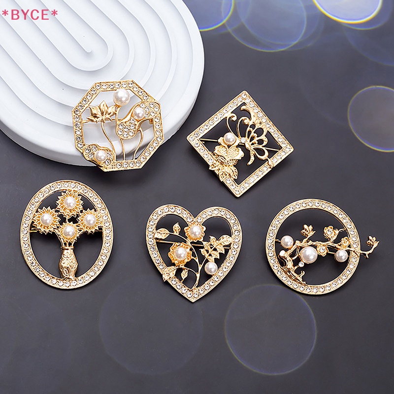 Ghim Cài Áo Hình Hoa Đính Ngọc Trai Nhân Tạo Thời Trang Cho Nữ Mới