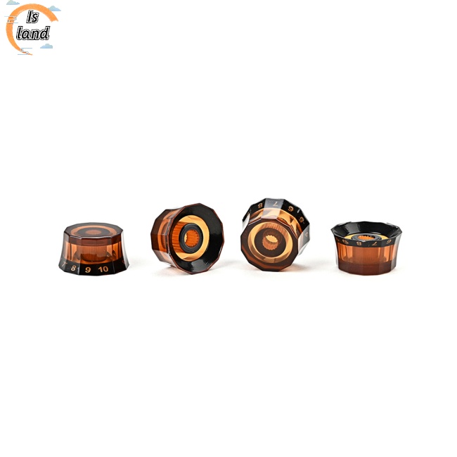 Bộ 4 Nút Vặn 12 Góc Màu Đen Thay Thế Chuyên Dụng Cho Đàn Guitar