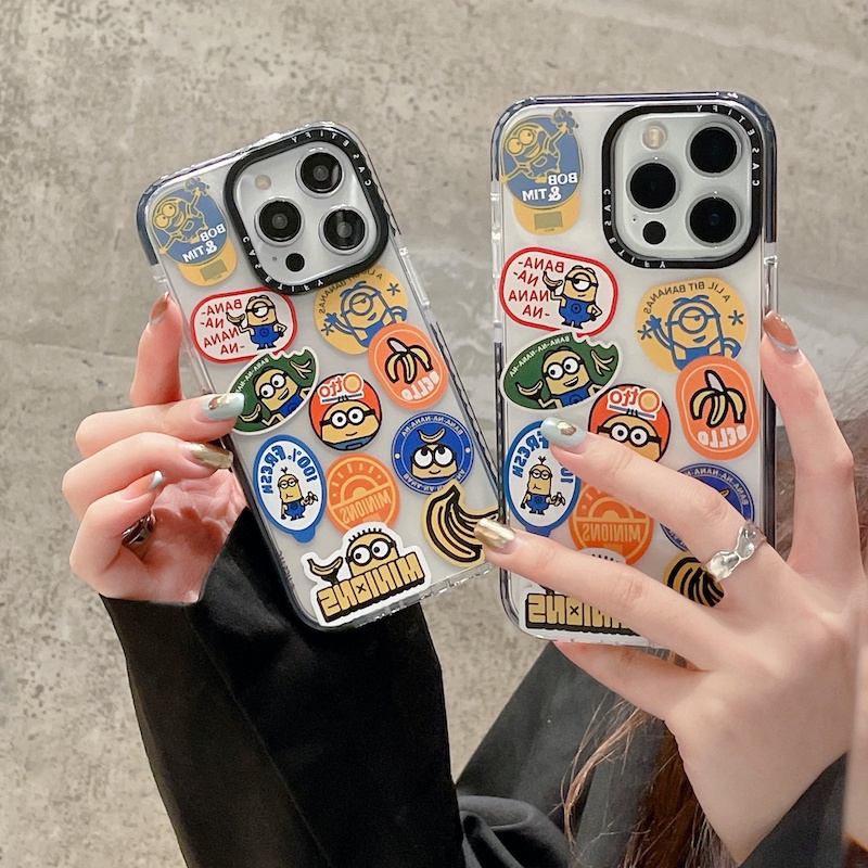 Ốp Điện Thoại Mềm Trong Suốt Hình Minions Cho iPhone 15 14 13 12 11 Pro Max X XS XR Mini 7 8 Plus SE 2020 2022
