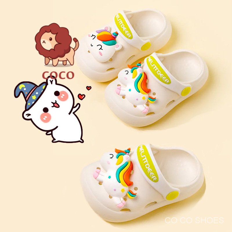 Dép Sandal Đục Lỗ Chống Trượt Họa Tiết Hoạt Hình Dễ Thương Thời Trang Mùa Hè Cho Bé Gái SC2H