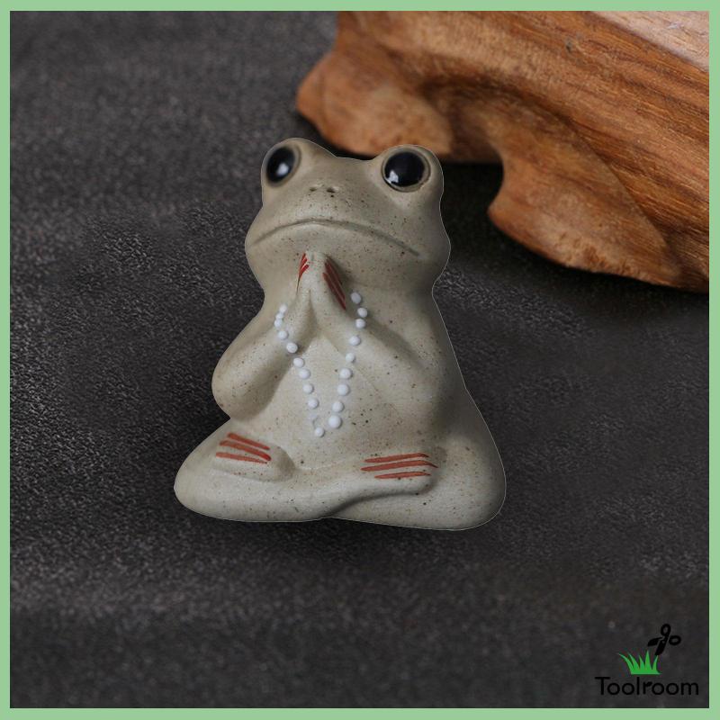 Mô Hình Tượng Ếch Thú Cưng Cỡ Nhỏ Bằng Gốm Thanh Lịch