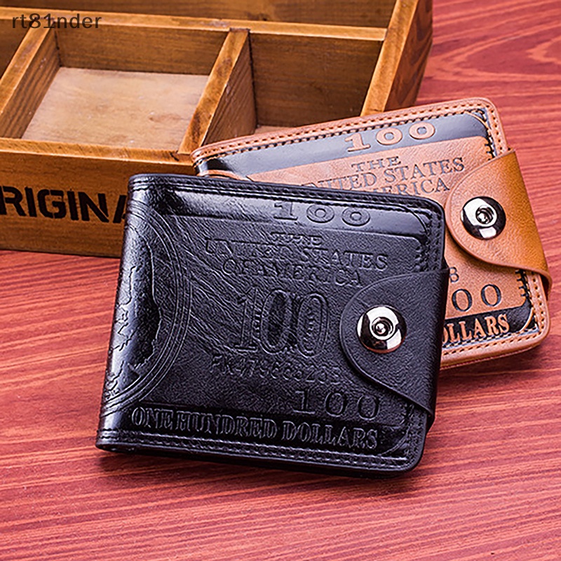 Rt Ví Da PU Chất Lượng Cao Có Ngăn Đựng Thẻ Tín Dụng Và Tiền Đô La Thời Trang Cho Nam n