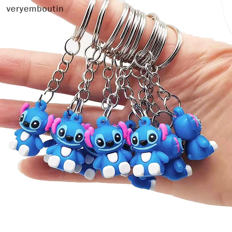 2 Móc Khóa Hình Búp Bê Stitch Dễ Thương
