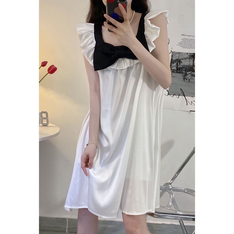 Đồ ngủ Phối Nơ Plus Size Thời Trang Pháp Dành Cho Nữ