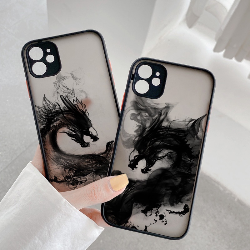 Ốp Điện Thoại Cứng In Hình Rồng Cho iPhone 12 13 14 11 Pro Max