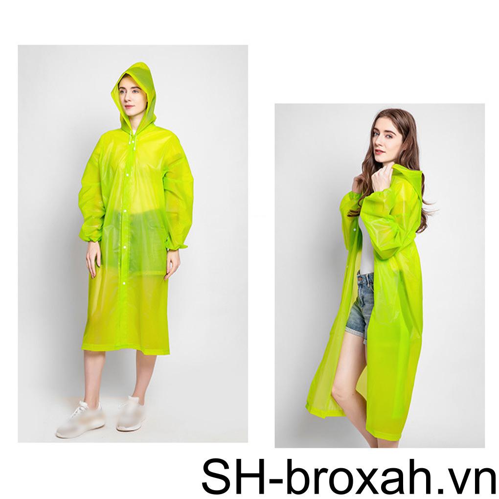 Áo Mưa Dài Tay Có Dây Rút Chống Nước Tùy Chỉnh Có Thể Tái Sử Dụng Kích Thước 150-185cm