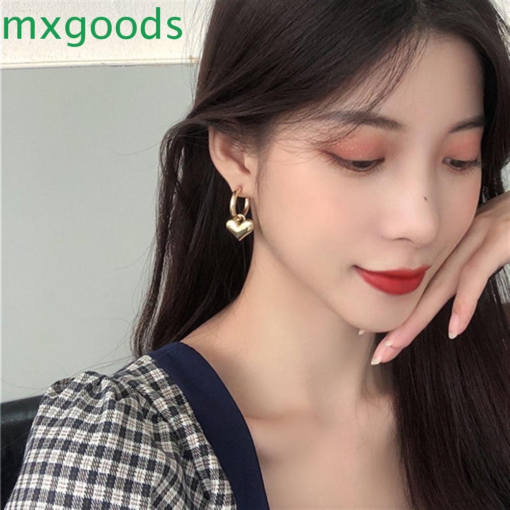 Bông Tai Hình Trái Tim Ngọt Ngào Thời Trang Dành Cho Nữ|Khuyên Tai Dạng Vòng Tròn Nhiều Màu Sắc