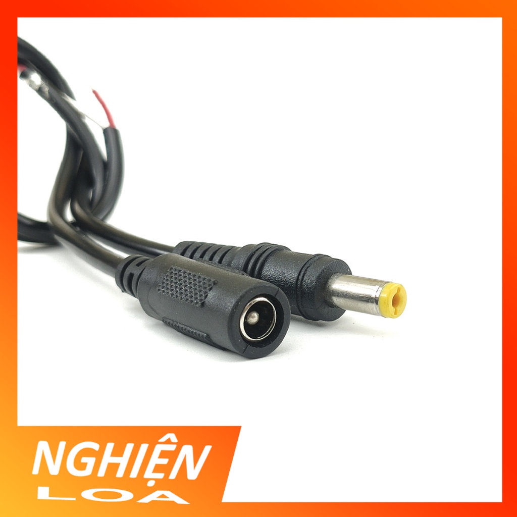 Dây nguồn jack DC đực cái 5.5x2.1mm dài 30cm