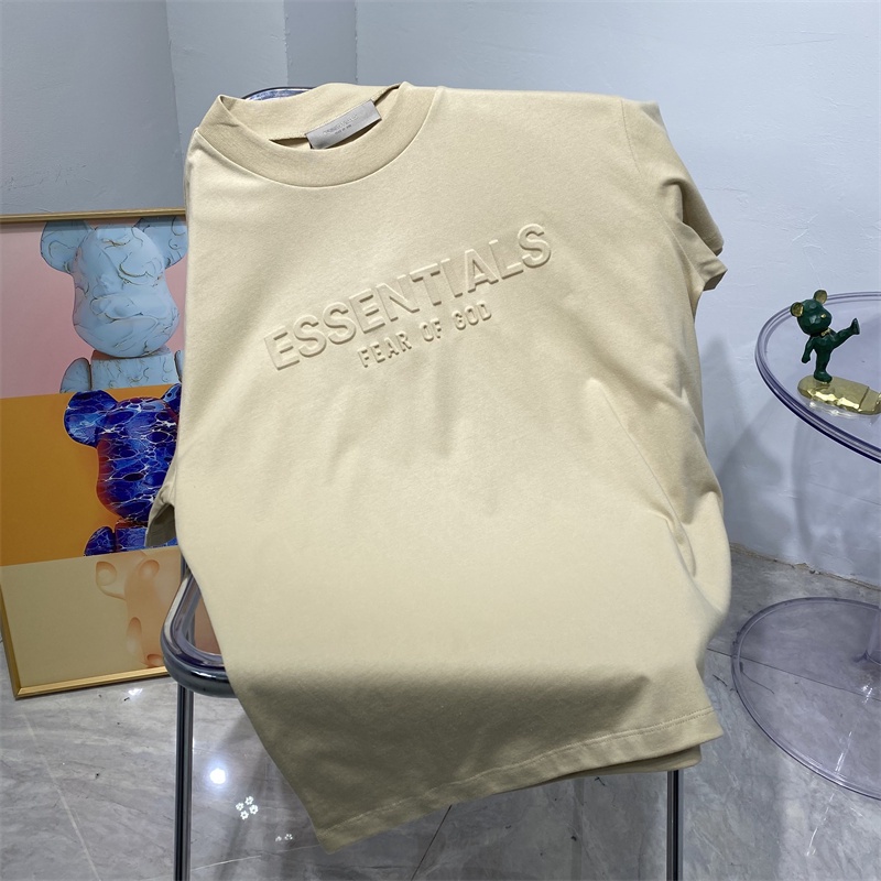 Ess &amp; Ant-IALS88-Trend Áo Thun Cổ Thuyền Thủ Công In Chữ Phong Cách Đường Phố Cổ Điển Thời Trang Cao Cấp Cho Nam Và Nữ