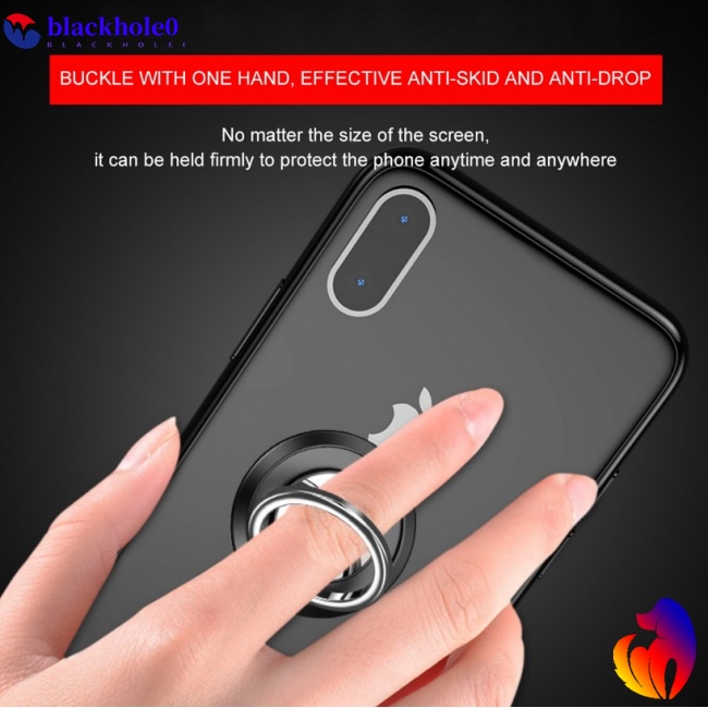 Giá Đỡ Điện Thoại Dạng Nhẫn Bằng Hợp Kim Có Nam Châm Gắn Xe Ô Tô