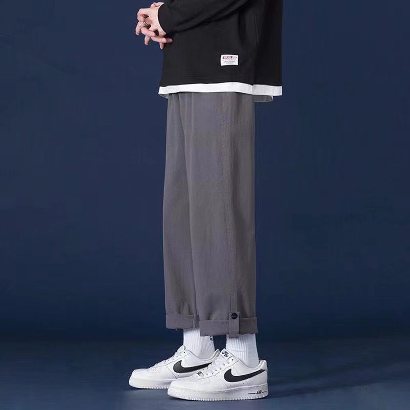 Quần Dài Mỏng Ống Rộng Phong Cách Đường Phố Nhật Bản Thời Trang Mùa Hè Hàng Mới Dành Cho Bạn Trai