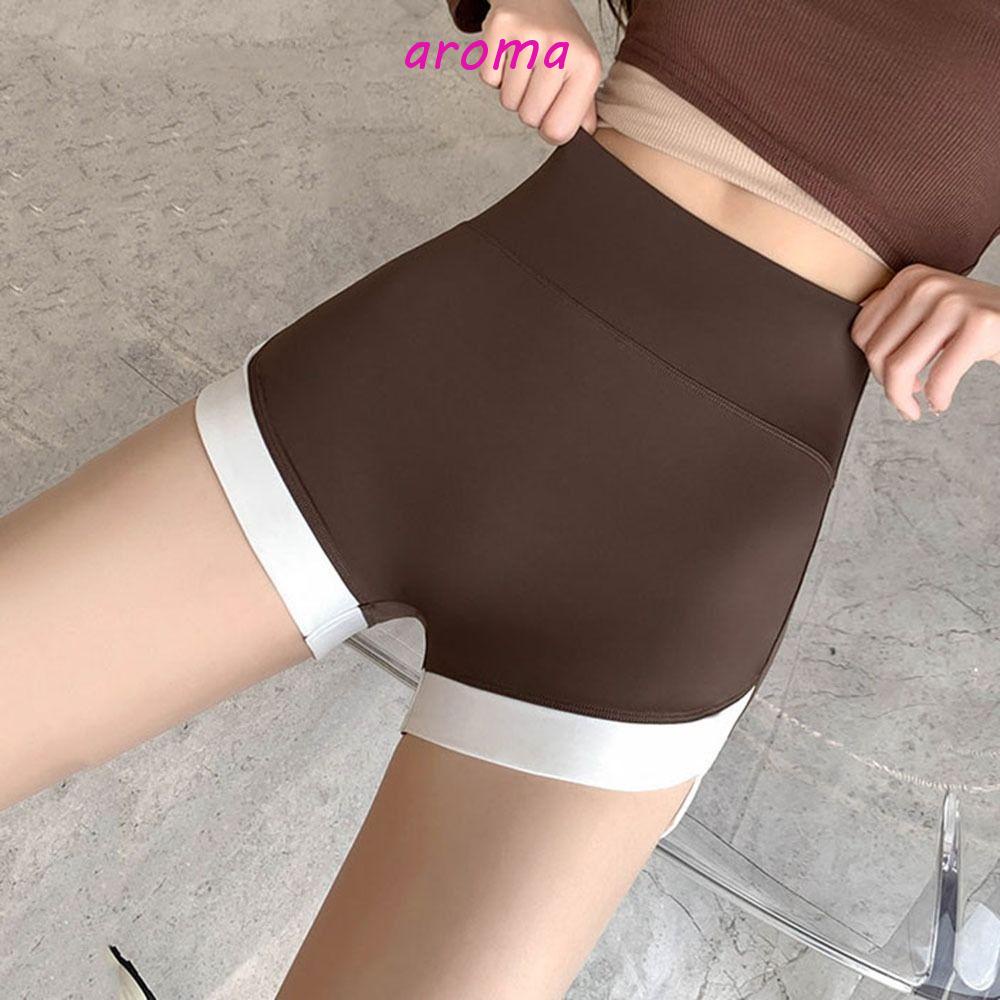 Quần Short Boxer Vải Lụa Lạnh Mỏng Lưng Cao Không Đường May Chống Chói Thời Trang