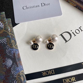 Thời trang dior bông tai thép titan chữ logo cd tai vòng bông tai trang sức nữ