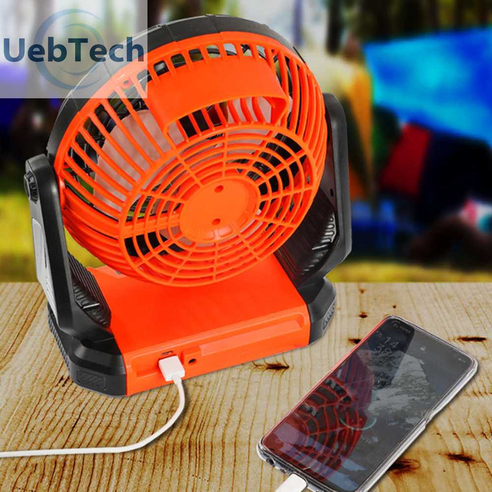 Quạt Điện 5200mAh Có Thể Sạc Lại Bằng Cổng USB Dùng Nướng BBQ Tiện Dụng