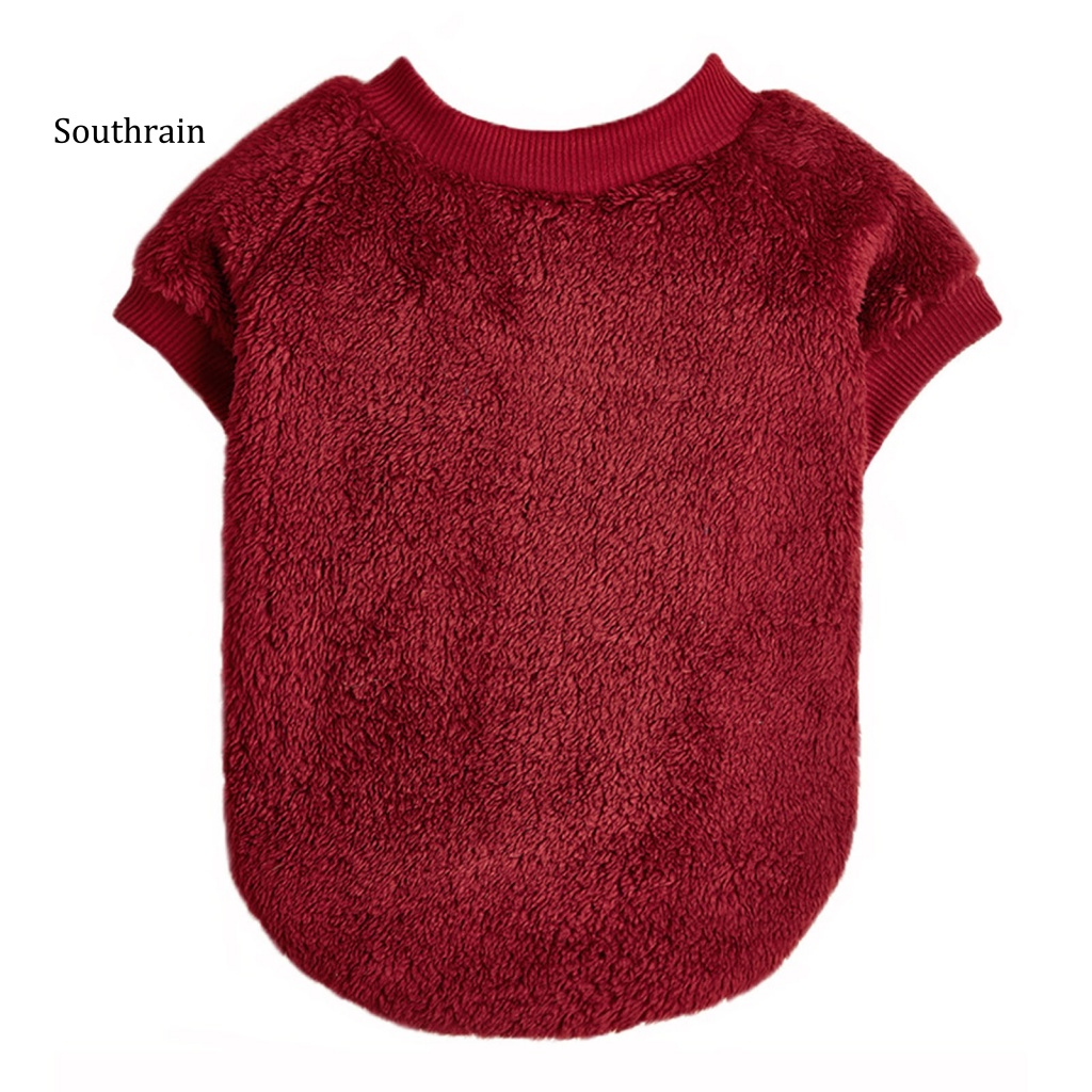 Áo Sweater 2 Lớp Bằng Polyester Giữ Ấm Mùa Thu Đông Chống Mài Mòn Cho Thú Cưng