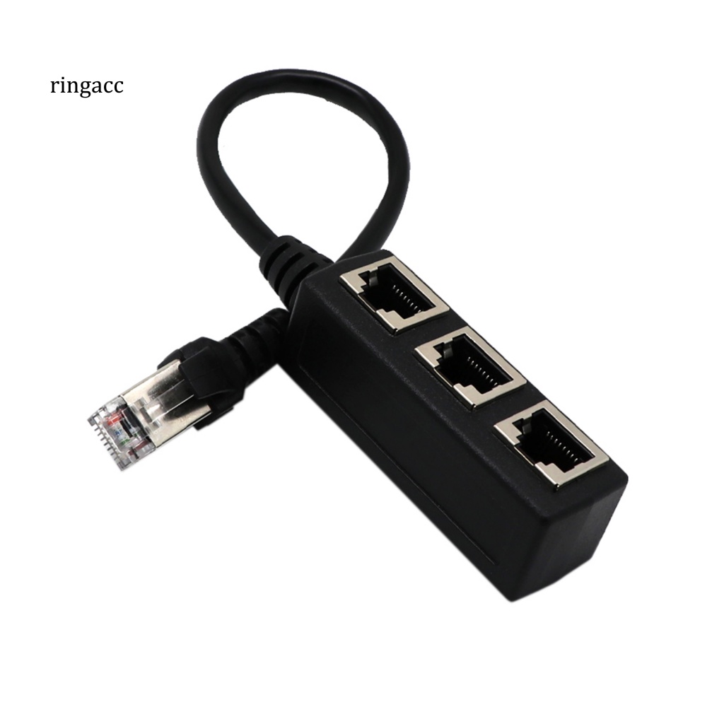 Dây Cáp Kết Nối Mạng LAN Ethernet RJ45 1 Sang 3 Chiều Bằng PVC Chống Mài Mòn