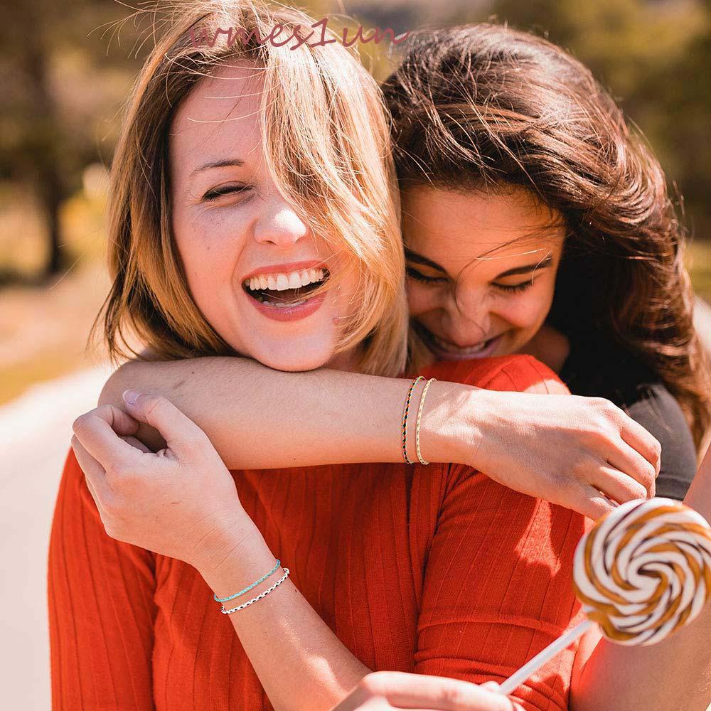 Vòng Tay Chuỗi Hạt Nhiều Màu Sắc Phong Cách Bohemia Hàn Quốc WMES15H Thời Trang Cho Nữ