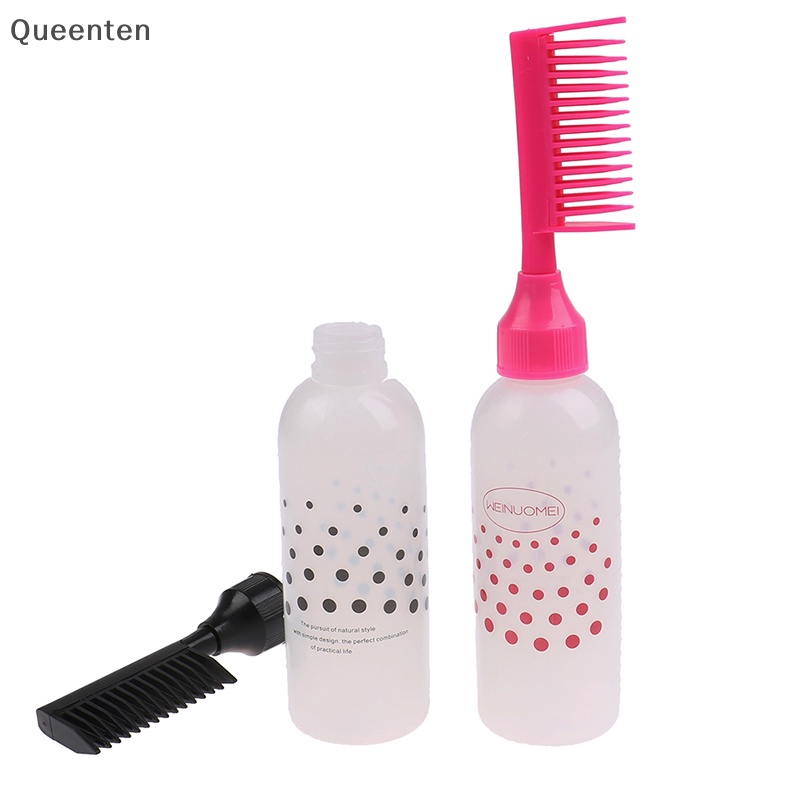 Bình Đựng Dầu Gội Nhuộm Tóc Bằng Nhựa Dung Tích 200ml Kèm Cọ Chải Tiện Dụng